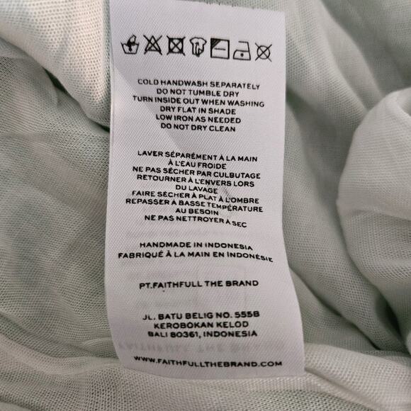 Faithfull The Brand Taormina Midi Dress In El Marsa Floral Green US 10- NWT - Picture 9 of 9